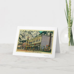 Juneau, Alaska View of Old Witch Totem and Nugge Card