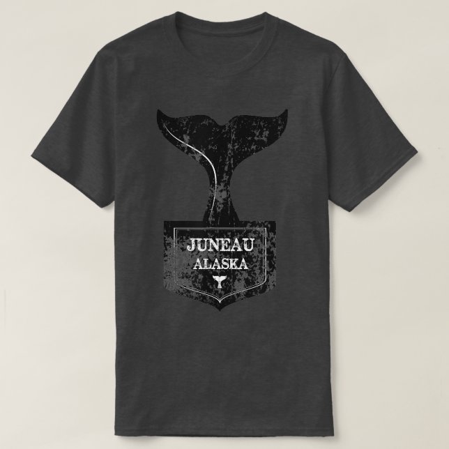 Juneau Alaska Whale Watching  T-Shirt (Design Front)