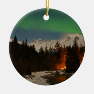 Juneau's Northern Lights Ceramic Ornament