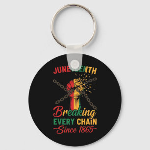 Junenteeth Shirts Men Women Breaking Every Chain S Key Ring