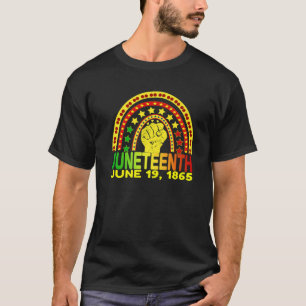Junenth 1865 African American Freedom Day Afro Rai T-Shirt
