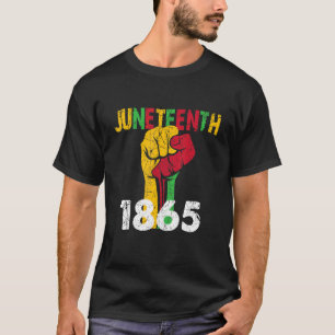 Junenth 1865 African Men Women Boy Girl Kid 4 T-Shirt