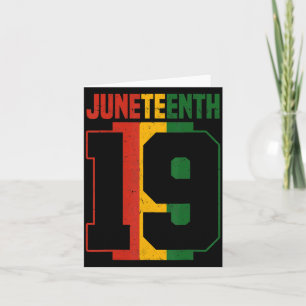 junenth african american dom black history card