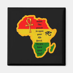 junenth african ankh wer quote magnet