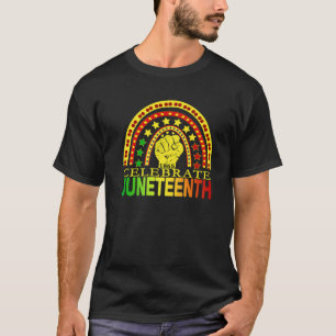 Junenth Celebrating 1865 African Freedom Day Afro T-Shirt
