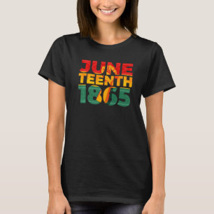 Junenth Celebrating 1865 Cute Black Girls Kids Wom T-Shirt