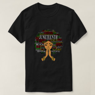 Junenth Celebrating 1865-I'm Blackity Black Black T-Shirt