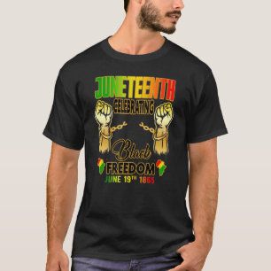 Junenth Celebrating Black Freedom 1865 Flag T-Shirt