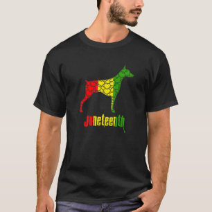 Junenth Day Black Pride History Love Hearts Dog- D T-Shirt
