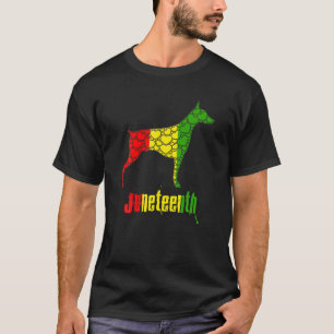 Junenth Day Black Pride History Love Hearts Dog- D T-Shirt