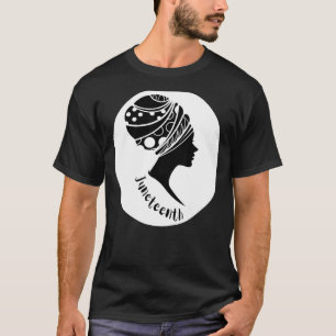 Junenth Melanin Black Women Natural Hair Proud Afr T-Shirt