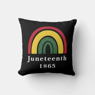 Juneteenth 1865 African American Black History Cushion