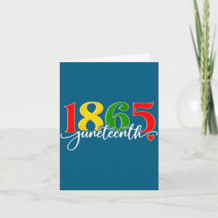 Juneteenth 1865 african american black history men card