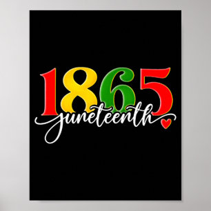 Juneteenth 1865 african american black history men poster