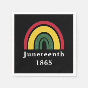 Juneteenth 1865 African American Black History Napkin