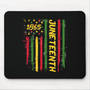 Juneteenth 1865 African American Flag Black Freedo Mouse Pad