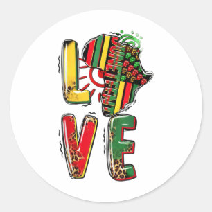 Juneteenth 1865 African American Freedom Black His Classic Round Sticker