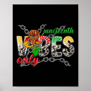 Juneteenth 1865 African American Freedom Black His Poster