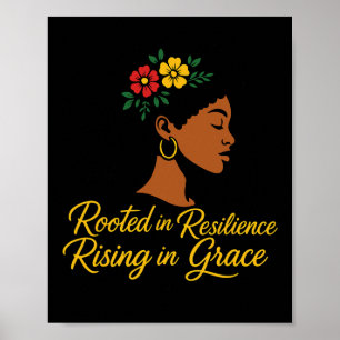 Juneteenth 1865 African American Woman Black Histo Poster