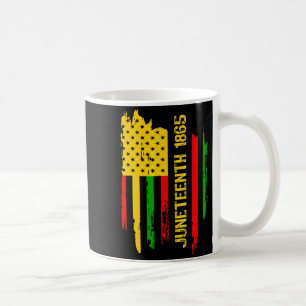 juneteenth 1865 american flag melanin queen africa coffee mug
