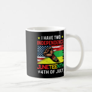 Juneteenth 1865 Black African American Flag Usa 4t Coffee Mug
