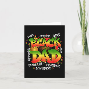 Juneteenth 1865 Black Dad Melanin Fathers Day Men  Card