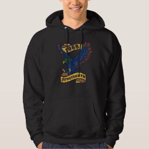 Juneteenth 1865 Black Free-ish Eagle African Ameri Hoodie