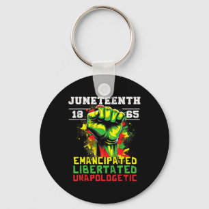 Juneteenth 1865 Black History African American Fre Key Ring