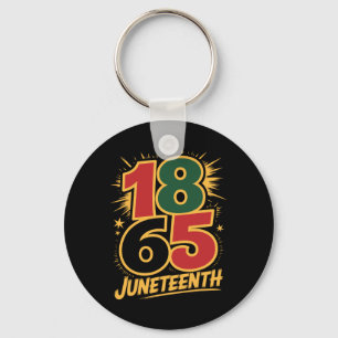 Juneteenth 1865 Black History Freedom African Amer Key Ring