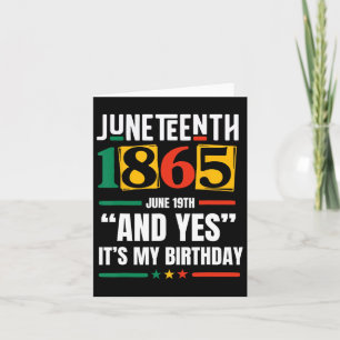 Juneteenth 1865 Black History Month And Yes It's M Card