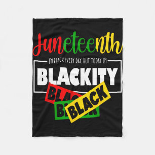 Juneteenth 1865 black lives afro african women fleece blanket
