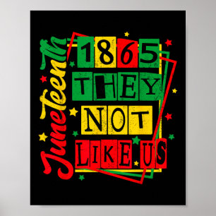 Juneteenth 1865 Black Pride History Blm Outfit  Poster