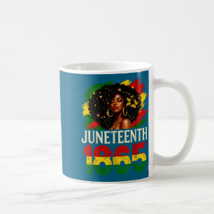 Juneteenth 1865 black women african american pride coffee mug