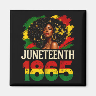 Juneteenth 1865 black women african american pride magnet