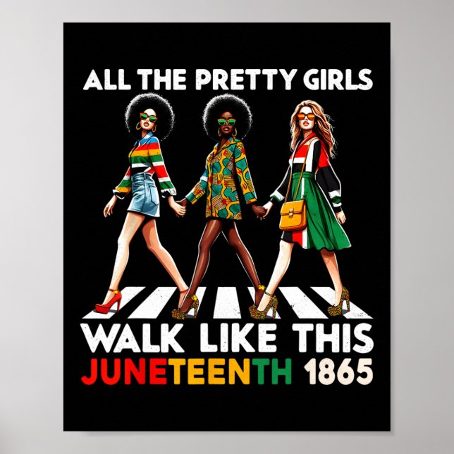 Juneteenth 1865 Celebrate Freedom Celebrating Blac Poster (Front)