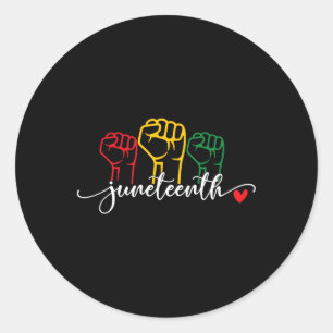 Juneteenth 1865 Celebrate Freedom Day African Amer Classic Round Sticker