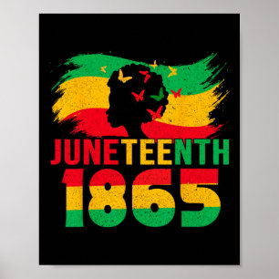 Juneteenth 1865 Celebrate Freedom Juneteenth Black Poster
