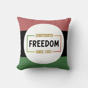 Juneteenth 1865 Celebrating Black Freedom Cushion