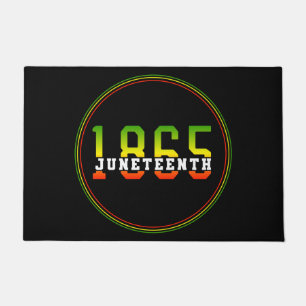 Juneteenth 1865 Celebrating Black Freedom Doormat
