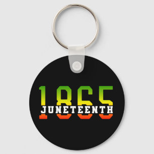 Juneteenth 1865 Celebrating Black Freedom Key Ring