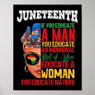Juneteenth 1865 Celebrating Black Women Our Black Poster
