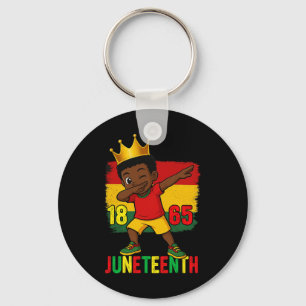Juneteenth 1865 Dabbing Boys Kid Freedom Black Pri Key Ring