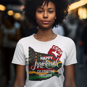 JUNETEENTH 1865 Flag Celebrating Freedom T-Shirt