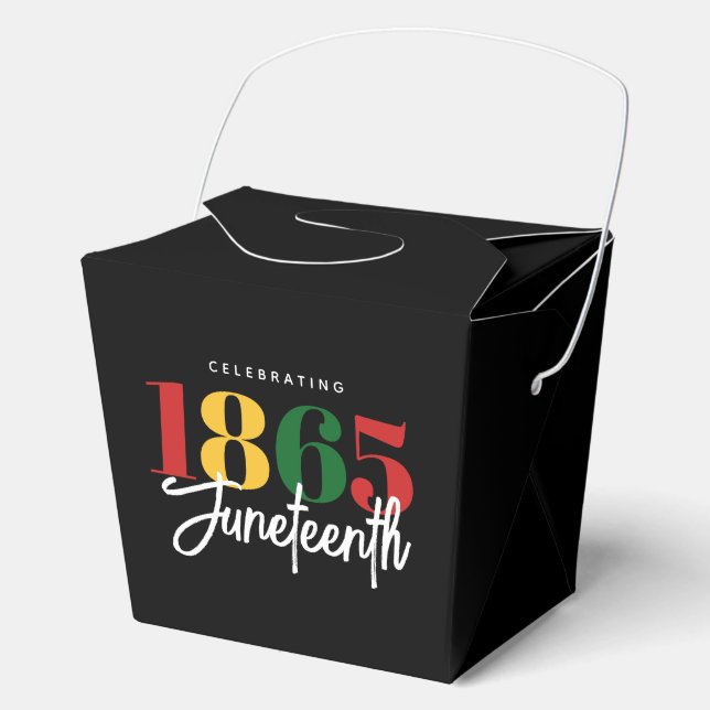 Juneteenth 1865 Freedom Black History Celebration Favour Box (Front)