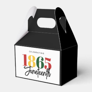Juneteenth 1865 Freedom Black History Celebration Favour Box