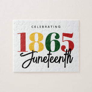 Juneteenth 1865 Freedom Black History Celebration Jigsaw Puzzle