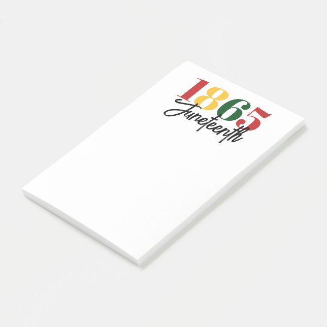 Juneteenth 1865 Freedom Black History Celebration Post-it Notes (Angled)