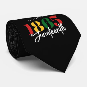 Juneteenth 1865 Freedom Black History Celebration Tie