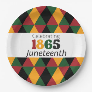 Juneteenth 1865 Freedom–Celebrate Liberation Paper Plate