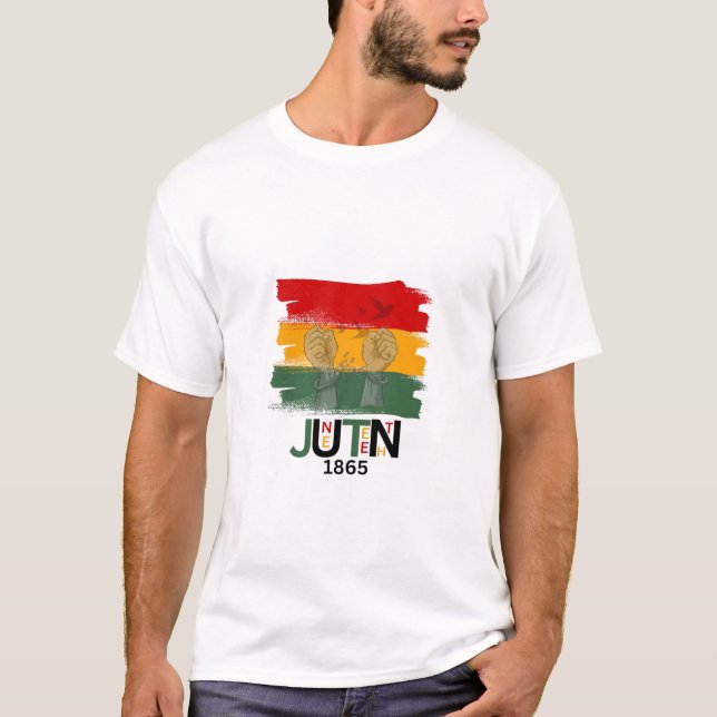 Juneteenth 1865 Freedom Shirt-Emancipation Day Tee (Front)
